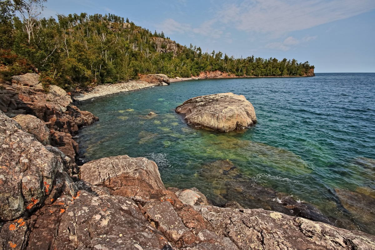 An example of a seascape from the North Shore of Lake Superior